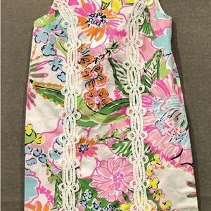 Lily Pulitzer big girls dress  Nosy Posey 7/8 M